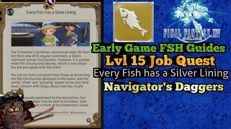 Fishing in Final Fantasy 14 A Realm Reborn. . Ff14 navigators dagger